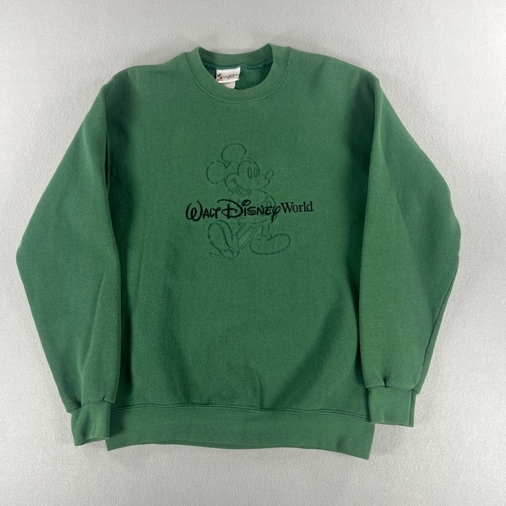 Vintage Y2K Walt Disney World Mickey Mouse Embroidered Crewneck Size (Medium)